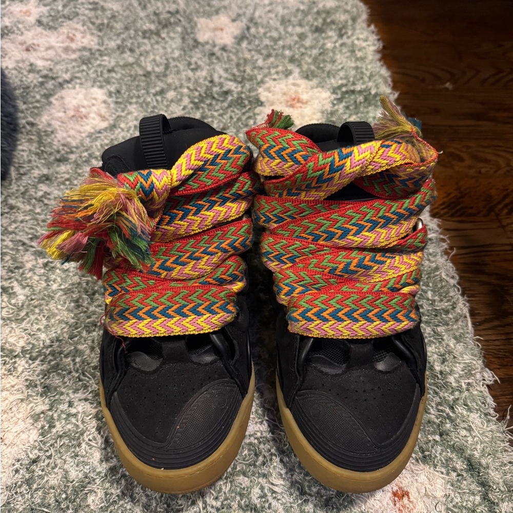 Colorful Zigzag Lace Sneakers